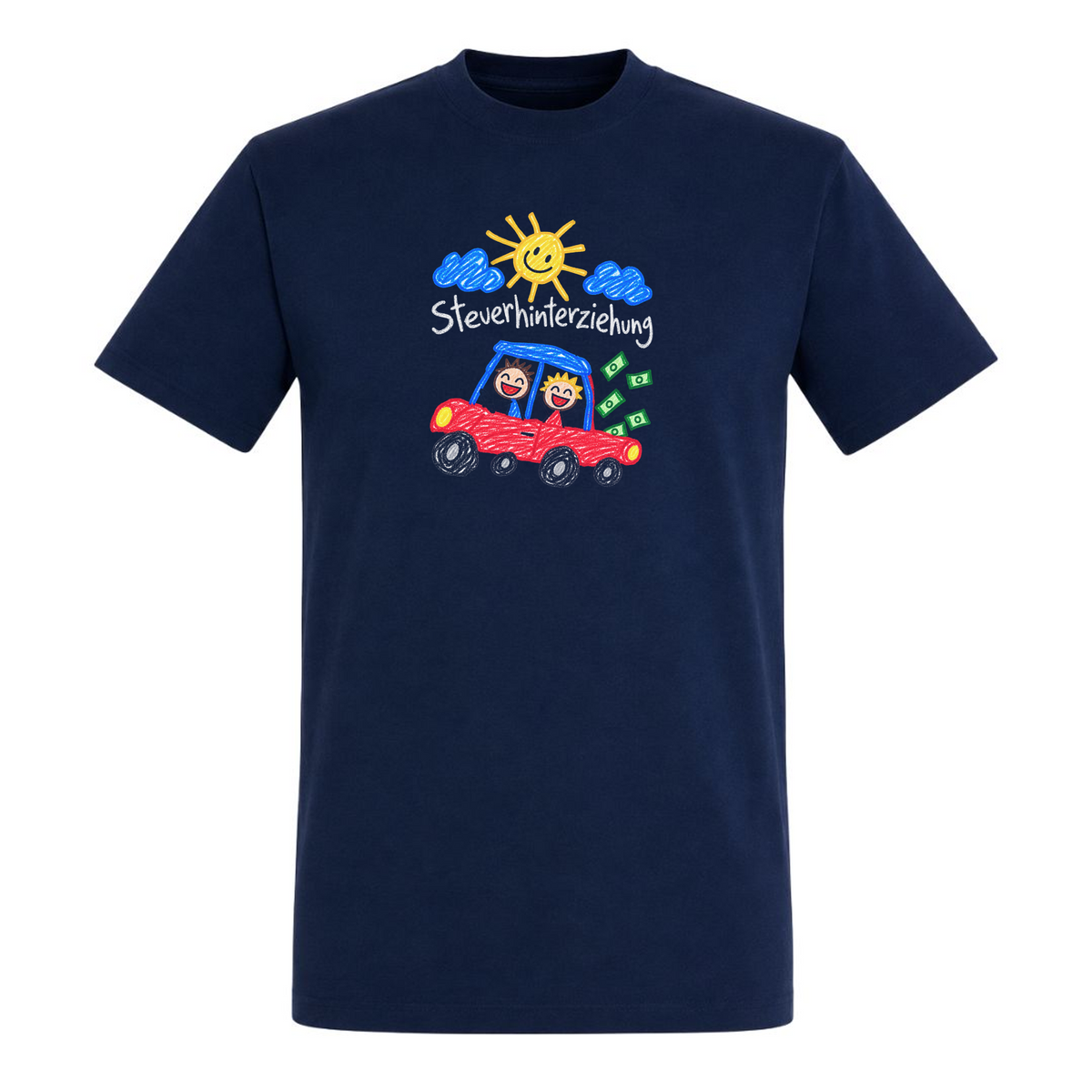 Steuerhinterziehung - T-Shirt - french navy