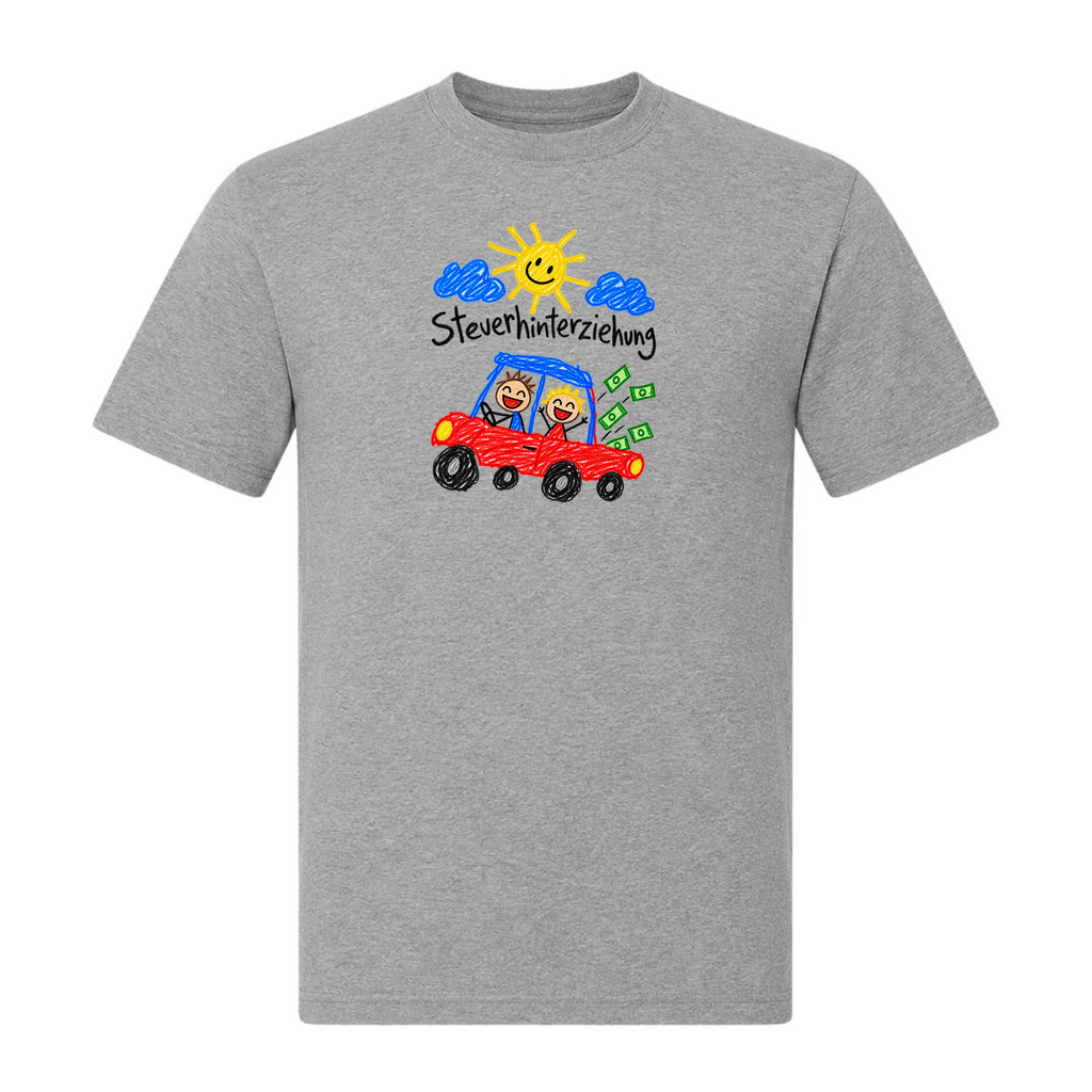 Steuerhinterziehung - T-Shirt - grey melange