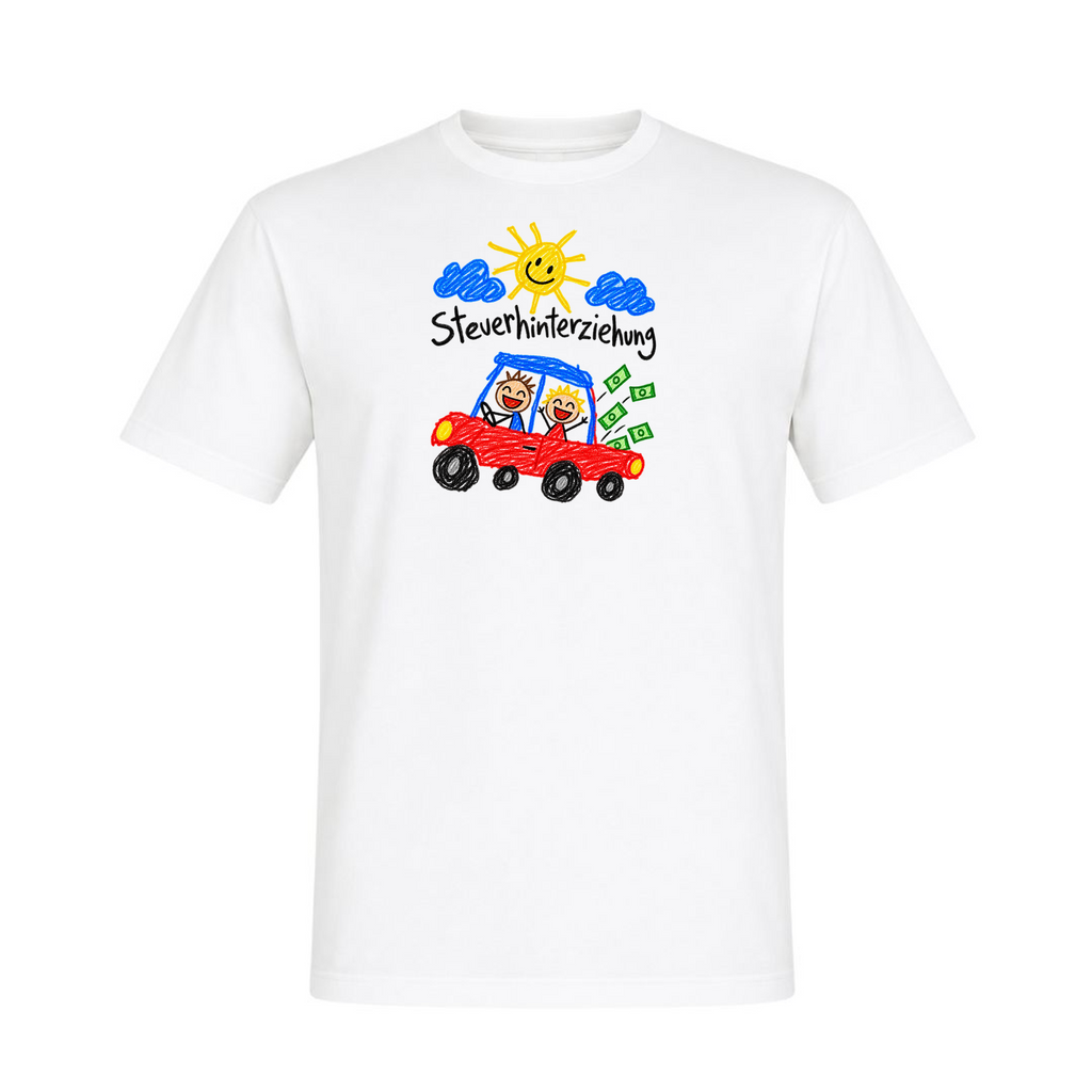 Steuerhinterziehung - T-Shirt - weiß