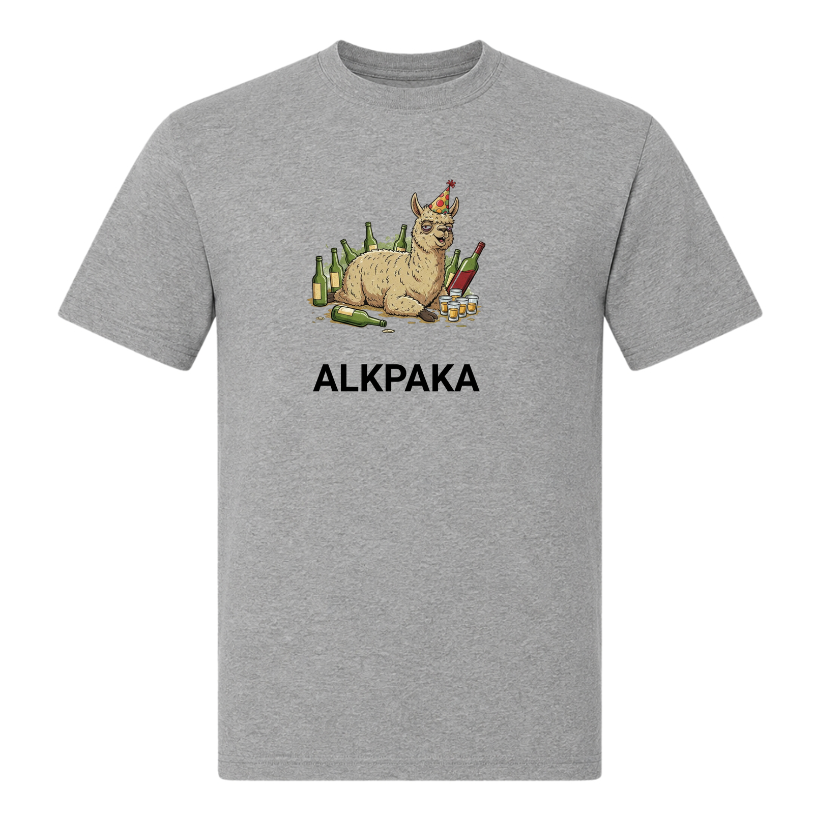 Alkpaka - T-Shirt - Grey Melange