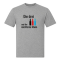 Die drei-T-Shirt - Grey Melange