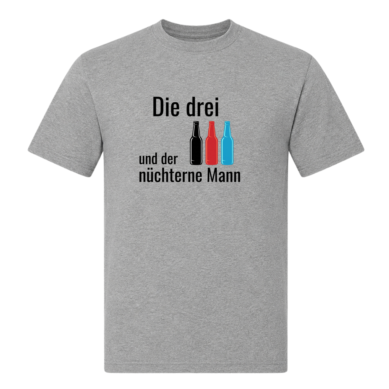 Die drei-T-Shirt - Grey Melange