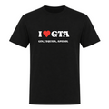 I Love GTA-T-Shirt - Deep Black