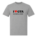 I Love GTA-T-Shirt - Grey Melange
