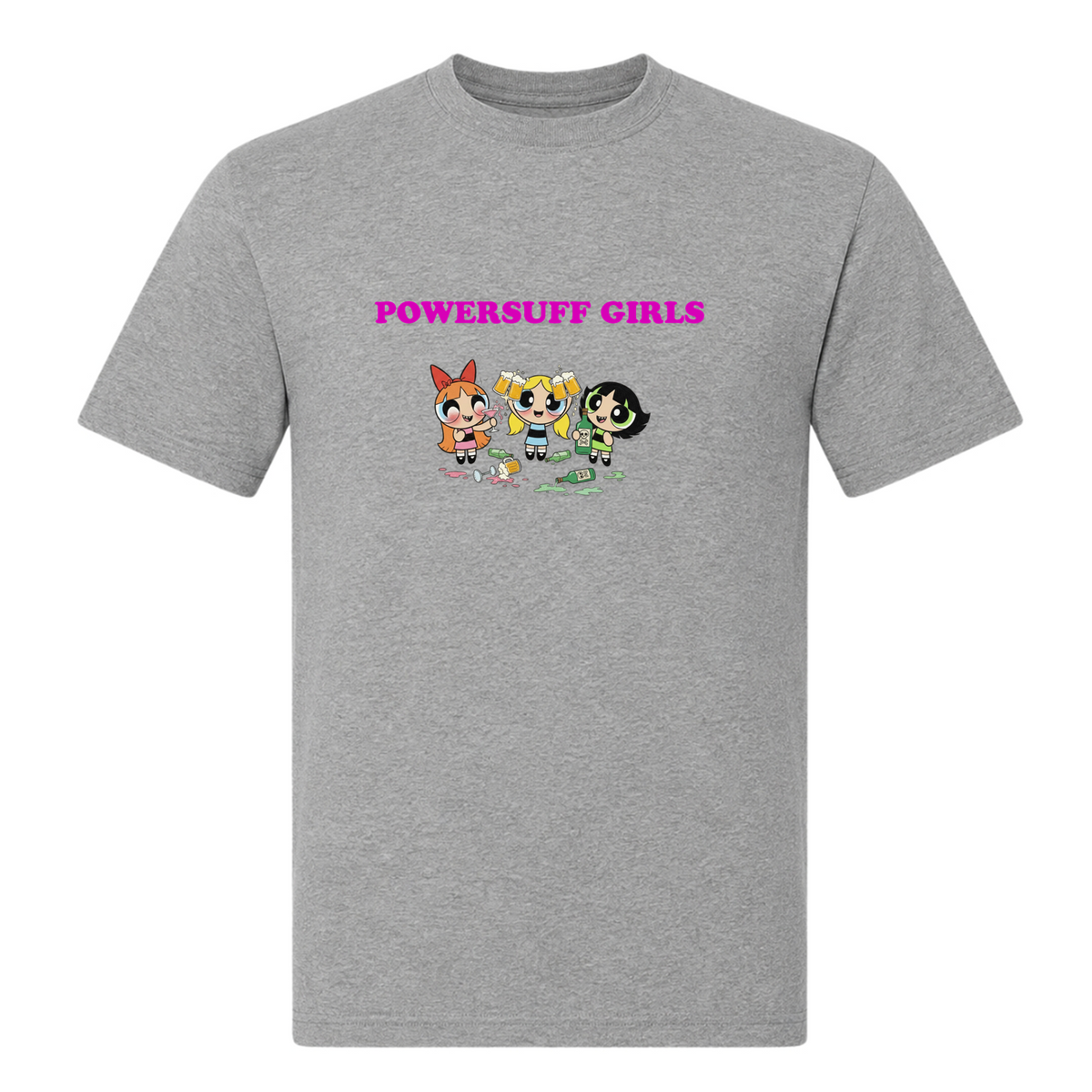 Powersuff Girls-T-Shirt - Grey Melange