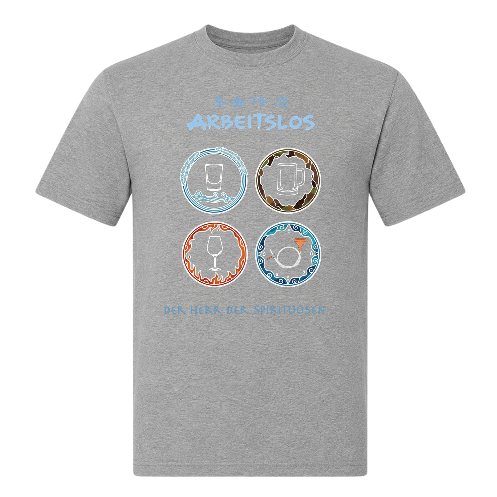 Herr der Spirituosen - T-Shirt - Grey Melange
